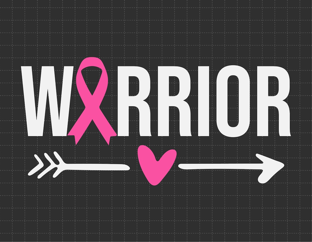 Breast Cancer Warrior Svg Png, Pink Ribbon Svg, Cancer Survivor Svg