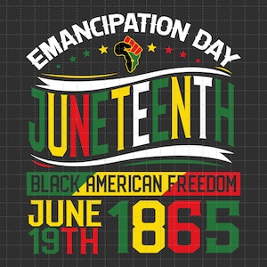 Emancipatiedag Juneteenth Celebrating Black Freedom 1865 African American, Broken Chain, Svg, Png-bestanden voor Cricut-sublimatie
