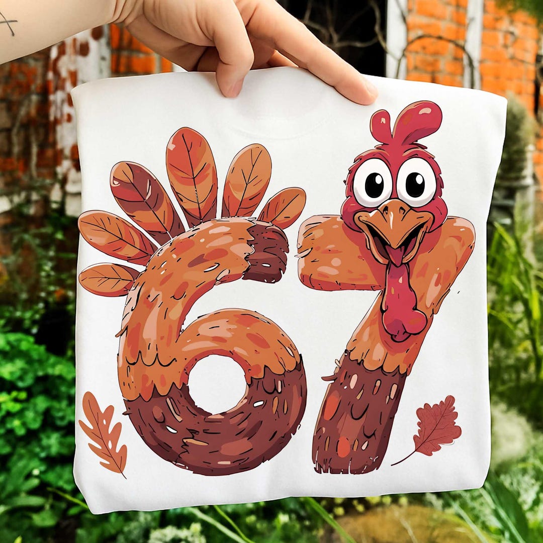 Funny Six Seven Thanksgiving Png, 67 Bruh Turkey Meme Png, 67 ...