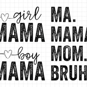 Ma Mama Mom Bruh mama en ik grappig Svg, Happy Mother Day, Moederdag Svg, Mommy Svg, Mom Life Svg, moederschap Svg