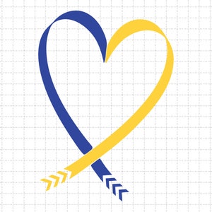 Three Arrows Symbol Svg, Down Trisomy 21, We Wear Blue And Yellow, World Down Syndrome Infinity Socks Symbol Svg, WDSD,  21 March