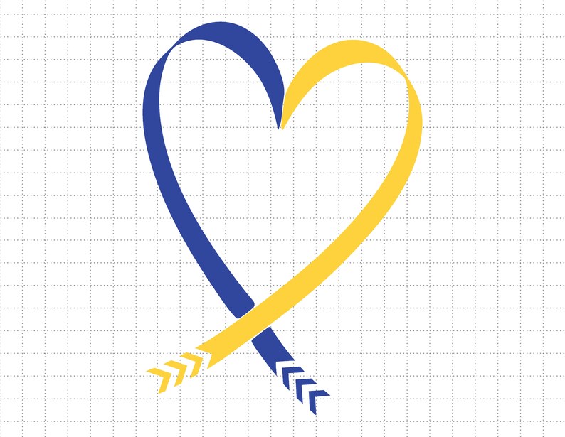 Three Arrows Symbol Svg, Down Trisomy 21, We Wear Blue And Yellow, World Down Syndrome Infinity Socks Symbol Svg, WDSD, 21 March image 1