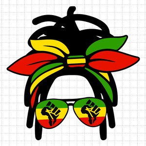 Juneteenth meisje Toc Svg, Juneteenth 1865 Svg, Freedom Day Svg, Afrika Svg, Black History Svg, Black Pride Svg, African American Svg