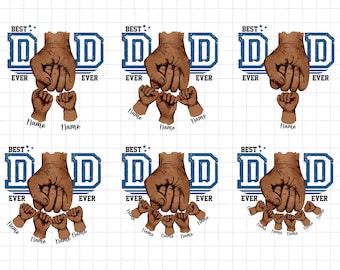 Personalized Best Dad Ever Png, Fist Bump Set Png, America Flag Design, Happy Father's Day, Dad Hand Fist Bump Png, Sublimation File