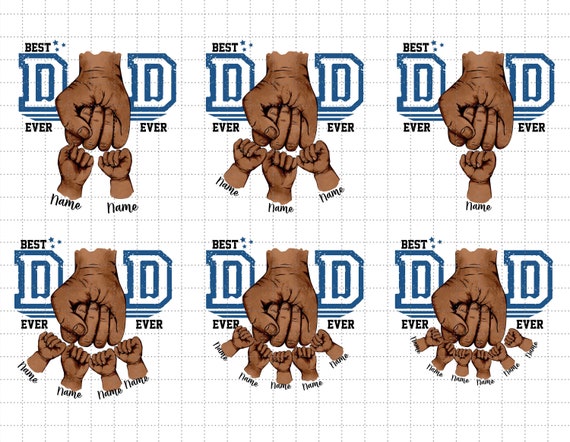 Personalized Best Dad Ever Png, Fist Bump Set Png, America Flag Design, Happy Father's Day, Dad Hand Fist Bump Png, Sublimation File