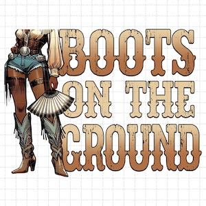 Boots On The Ground PNG, Clack Fan Line Dance Cowgirl Png,  Black Cowgirl Png, Where Them Fans At Clack Fan Girl, Black Cowgirl Line Dance