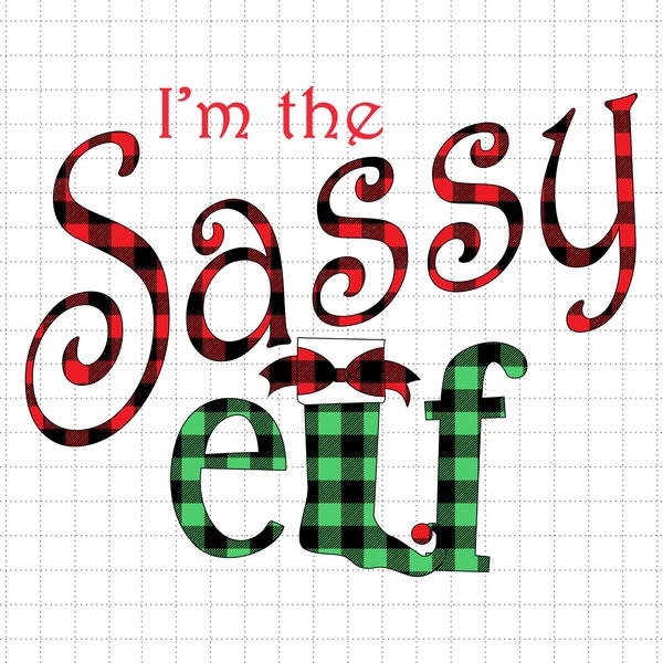 I'm The Sassy Elf Svg Png, Christmas Elf Svg, Xmas, Holiday Season, Svg Png Files For Cricut Sublimation