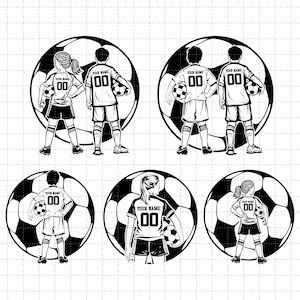 Nome personalizado, Jogador de futebol SVG, Criança de futebol SVG, Menino de futebol SVG, Menina de futebol SVG, Time de futebol SVG, Futebol PNG, Camisa de futebol