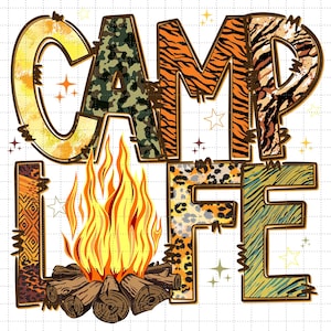 Vie de camp png, Png mode camping, rétro été png, aventure en famille, sublimation design, plein air, conception de chemise de camping, camping vintage