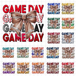 Pacote de Dia de Jogo PNG, Coquete de Futebol PNG, Temporada de Futebol PNG, Coquete de Futebol PNG, DTF, Sublimação