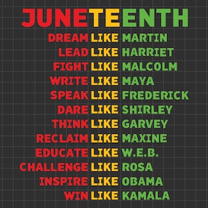 Juneteenth Dream Like Leaders Black Men Women Svg, Juneteenth 1865 Svg, Africa Svg, Black History Svg, Black Pride Svg, Free-ish 1865