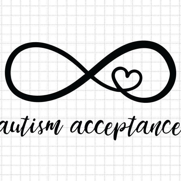 Infinity Autism Love Acceptance Svg, Autism Heart Puzzle Svg, Puzzle Piece, Autism Support, 2nd April Svg, Autism Awareness, Autism Proud