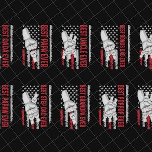 Conjunto de golpe de puño personalizado para papá (en formato PNG), conjunto de golpe de puño para el Día del Padre con la bandera estadounidense (en formato PNG), Día del Padre (en formato PNG), golpe de puño para papá, bebé, niño pequeño