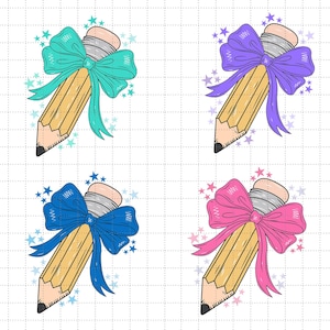 Diseño de profesor (PNG) para sublimación, diseños de profesor (PNG) modernos para camisetas, paquete de lápices con lazo (PNG)
