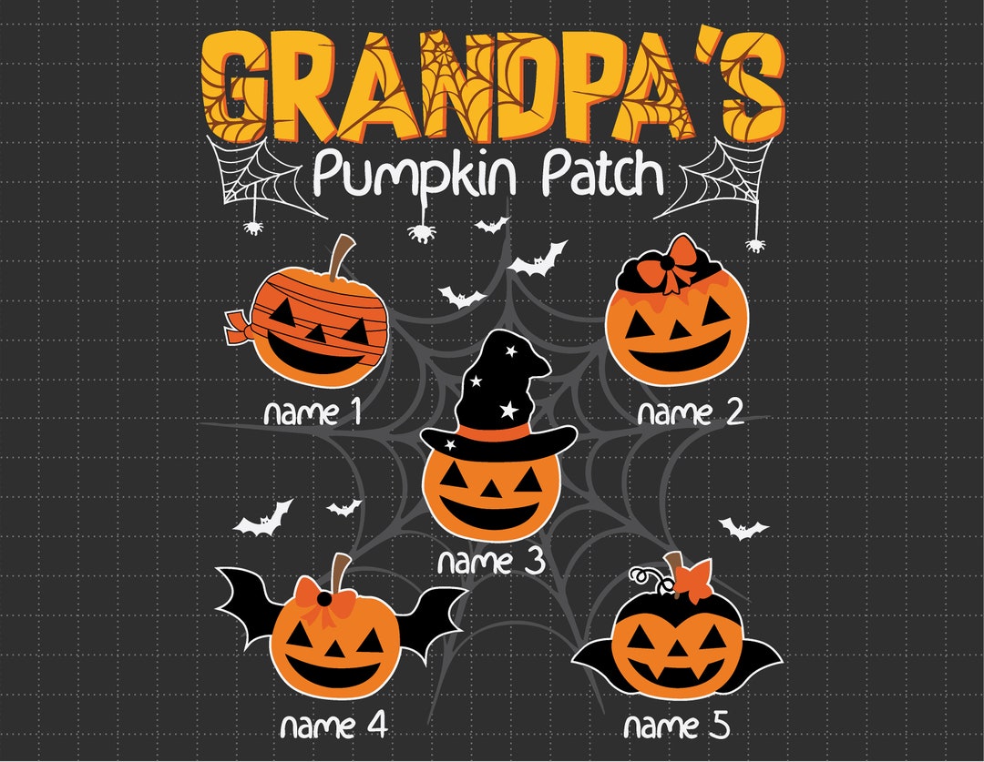 Grandpa Pumpkin Patch Png Pumpkin Kids Png Turkey Day Png - Etsy