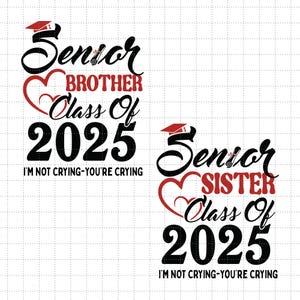 Älterer Bruder Schwester Klasse von 2025 SVG