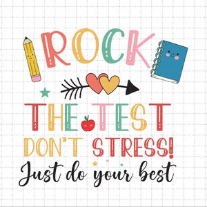 ¡Supera el examen! No te estreses, haz tu mejor esfuerzo (Svg), Equipo de prueba (Svg), Vida docente (Svg), Examen estatal (Svg)
