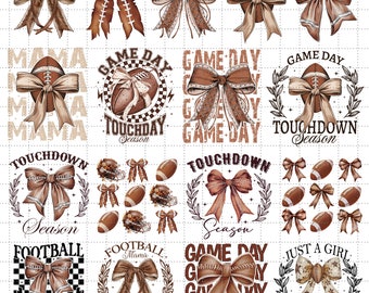 Coquette Football Png, Football Bow Png, Football Mom Png, Football Png, Game Day, Fall Football Png, Football Season Png, Sports Png
