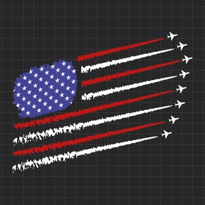 Kampfjets mit USA-Flagge 4.7 Juli-Svg-Bundle, Unabhängigkeitstag, amerikanisch Vaterländisch, 4