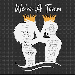 Somos un equipo Lo que sea que te falte te lo tengo Svg, regalo de aniversario para esposo y esposa, aniversario Svg, esposo y esposa Svg, pareja de San Valentín