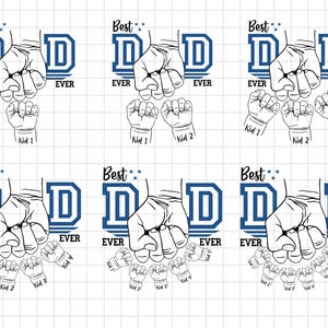 Paquete SVG personalizado "El mejor papá del mundo", conjunto SVG de choque de puños, SVG de choque de puños de papá, diseño de bandera estadounidense, Feliz Día del Padre, regalo para papá SVG