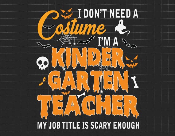 Buy This is My Scary Teacher Costume Svg / Halloween Svg / Online in India  