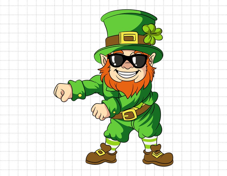 Dancing Leprechauns St Patrick's Day Funny Svg, 4 Leaf Clover, Irish Svg, Leprechaun, Funny St Patty's, Shamrock Svg, St Patricks Day Svg image 1