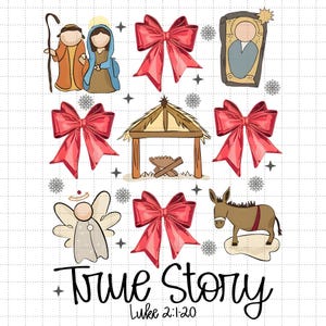 Jesús coqueto en Navidad (PNG), Niño Jesús (PNG), Historia cristiana real (PNG), Lazo coqueto (PNG), Versículo bíblico (PNG), Escena de la Natividad (PNG), Oh, Noche de paz