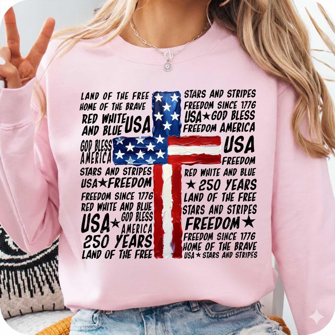 Patriotic Christian Png, Faith Based USA Flag Design Png, 4th of July ...