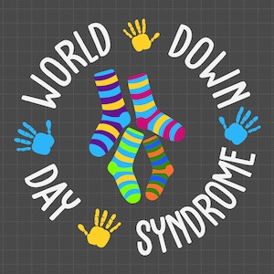Sok World Down Syndrome Day Svg, 21 maart, WDSD, Down Syndrome Awareness, Down Trisomie 21, We Wear Blue And Yellow, Lucky Few