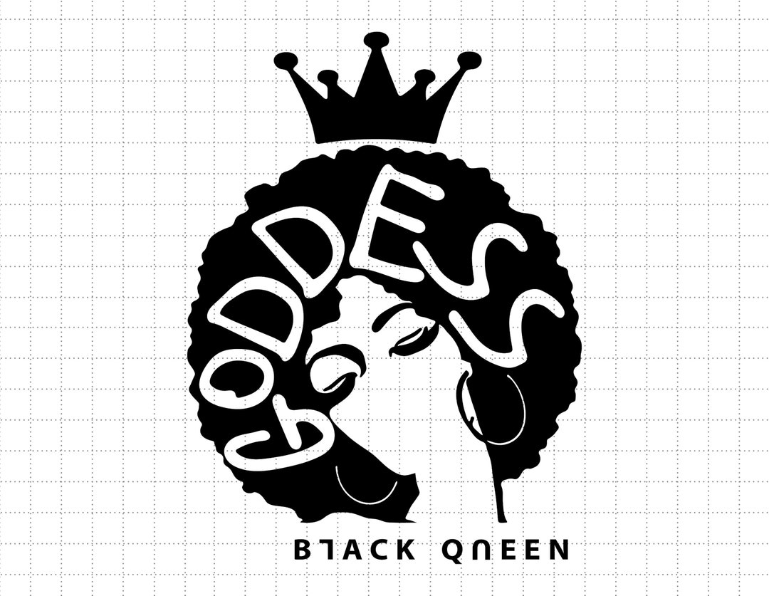 Diosa Reina Negra Svg Reina Negra Svg Black Lives Matter Etsy M xico
