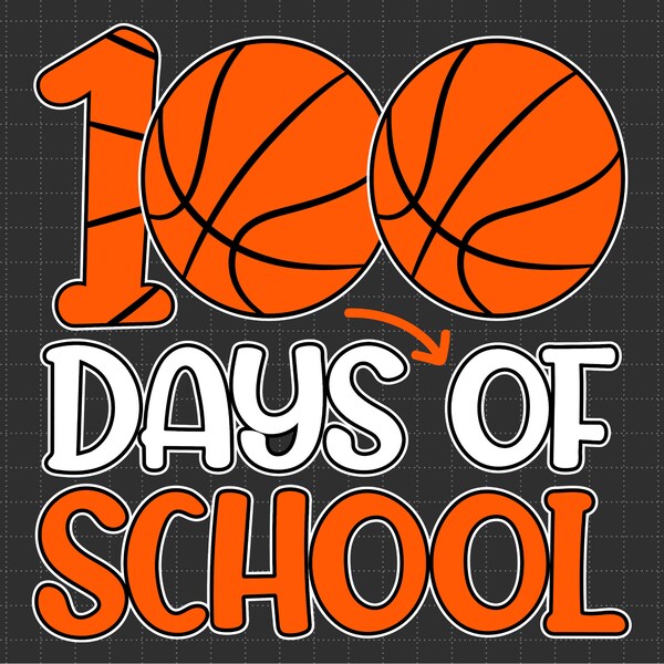 100 Days of School Basketball Svg, 100 Day Y'all Svg, Schooling Svg, Sport Svg, Basketball Lover Svg, Teacher Gift