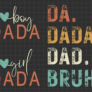 Da Dada Dad Bruh Daddy And Me Funny SVG、父の日おめでとう、父の日 SVG、パパ SVG、お父さんの生活 SVG、父親であること SVG