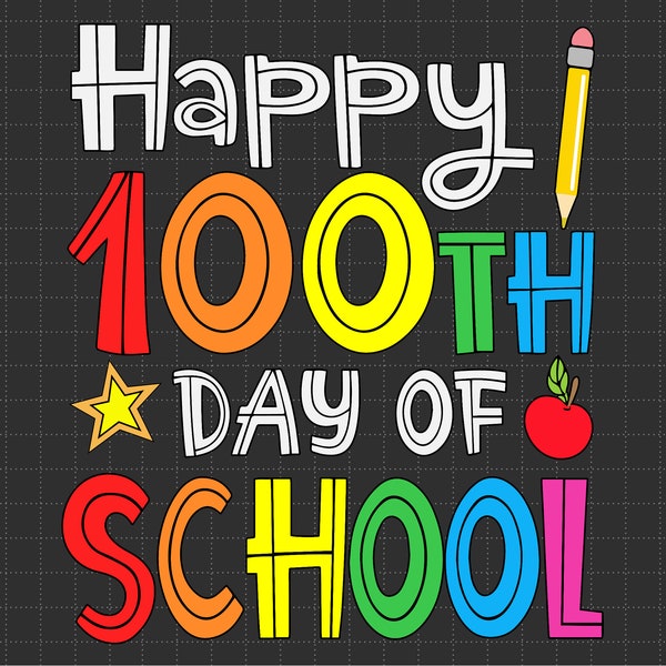 Happy 100th Day Of School Svg, 100 Day Y'all Svg, Teacher Apprecation Svg, 100 Days Brighter Svg, Teacher Gift, Schooling Svg, Pop It School