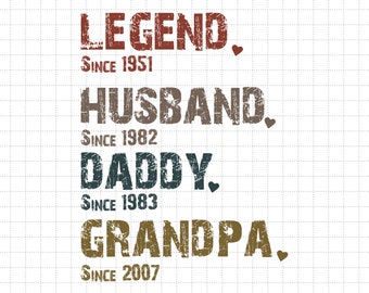 Benutzerdefinierte Datum Legende Mann Daddy Opa dafür Geburtstagsgeschenk, Vatertag Geschenk, Vatertag Geschenk, Vatertag Geschenk, Vatertag Geschenk, Vatertag Geschenk, Vatertag Geschenk, Vatertag Geschenk, Vatertag Geschenk