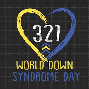 World Down Syndrome Symbol Svg, Three Arrows Symbol Svg, Down Trisomie 21, We Wear Blue And Yellow, WDSD, 21 maart