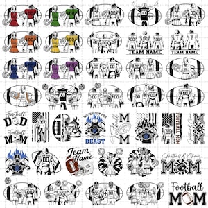 Aanpasbare voetballer Svg, gelaagde aangepaste voetbal Svg, gepersonaliseerde voetballer Svg, voetballer Svg, voetbalteam naam Svg