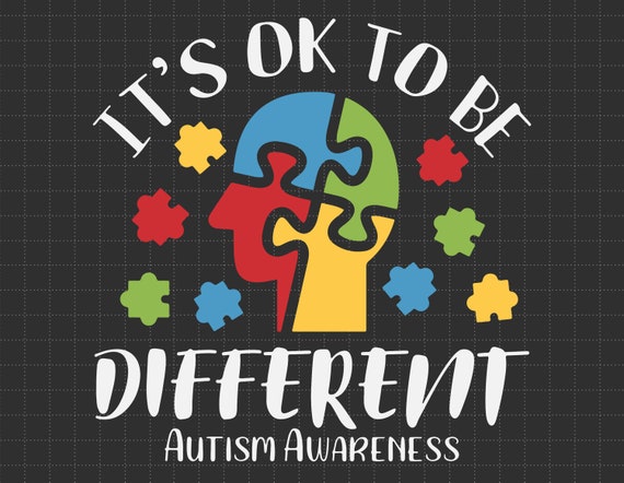 It’s Okay to Be Different Svg Autism Heart Puzzle Svg | Etsy