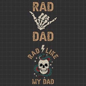 Rad Like Dad Png, Rad Dad Png, Cool Dad Club, Dad Life, eerste Vaderdagcadeau, vader van meisjes, vader van jongens, cadeau voor man, vader T-shirt png