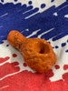 The ORIGINAL Chicken Wing Pipe: Drum Style!  One of a kind handmade ceramic pipe from solid clay glazed with food safe glaze in Buffalo, NY! 
