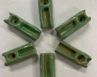 CELERY! shaped ceramic pipe! Beautifully handmade from solid terracotta clay, artistically hand glazed with gorgeous green hues. Veggie LOVE