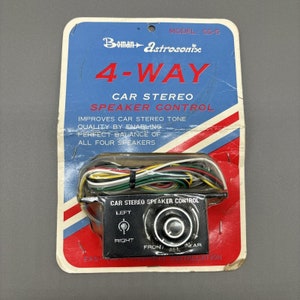 Vintage Boman Astrosonix 4-Way Car Stereo Speaker Control 1970s Original Package