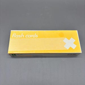 Cartões Flash Vintage Ideal Conjunto de Multiplicação Nº 7788 Caixa Amarela Matemática para Educação Domiciliar