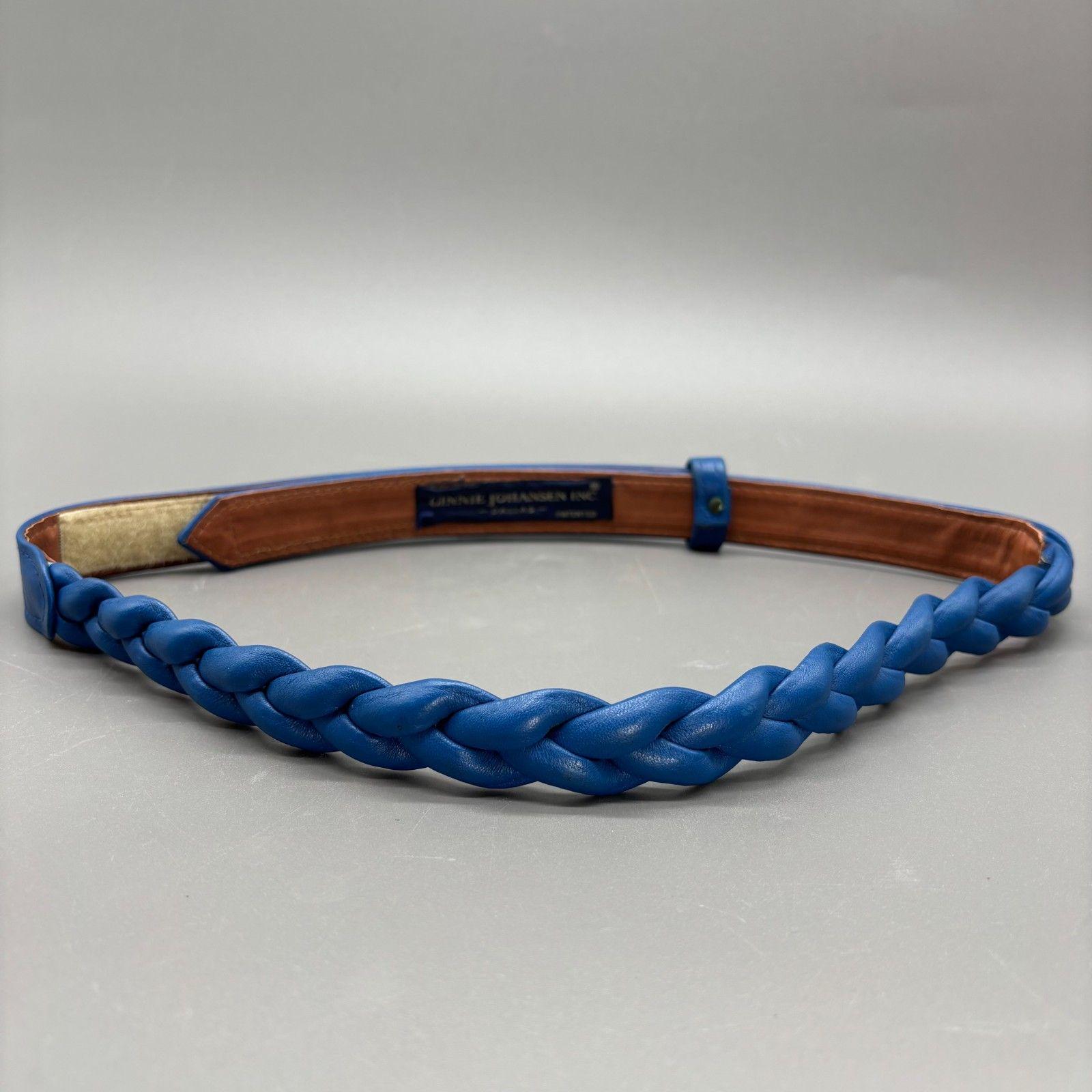 Navy Braided Boho Rope Belt w/ Gold & Brass Accents ?⚜️ Vintage 90s 90s Rope Belt - Etsy main image 3