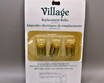 Department 56 #52707 Clear Replacement Bulbs for Snow Village Carnival Carousel