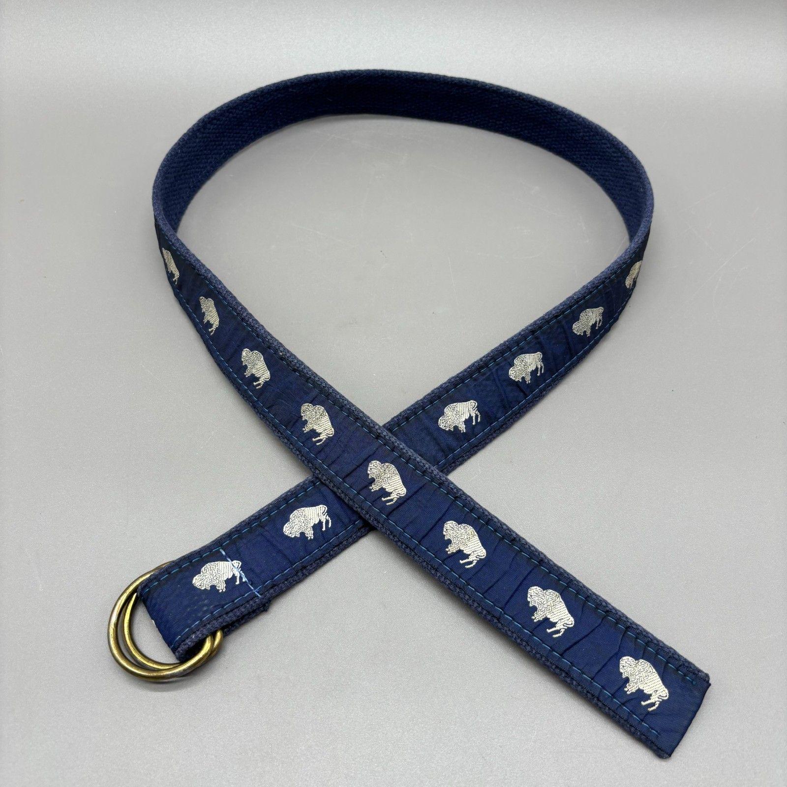 5526 Web Cursive Buckle Belt, Navy Spanish Stretch Web Belt – The Andover Shop main image 3