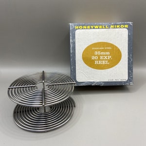 Vintage Honeywell Nikor Stainless Steel 35 mm 20 EXP Reel #3072 Film Development