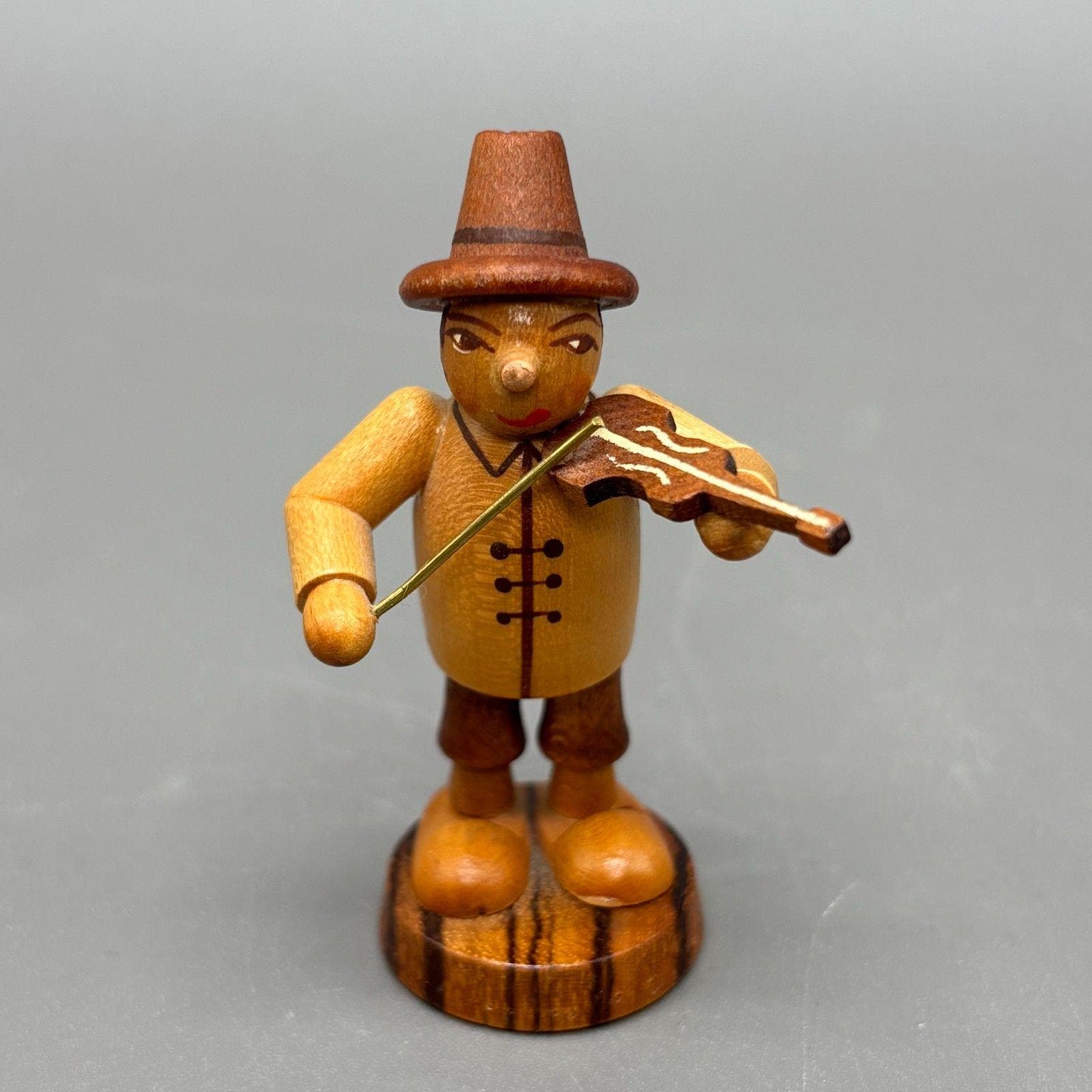 Erzgebirge vintage, lot de 4 figurines d'art populaire peintes à