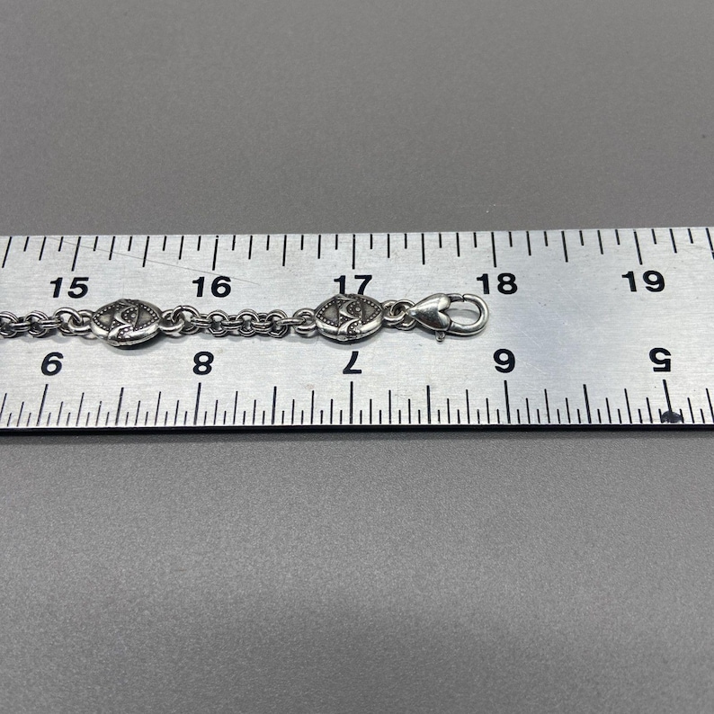 Brighton SWINGING SIXTIES Collar Necklace Ovals Silver Plated Retired 16-18 inch image 7