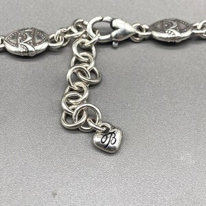 Brighton SWINGING SIXTIES Collar Necklace Ovals Silver Plated Retired 16-18 inch image 5